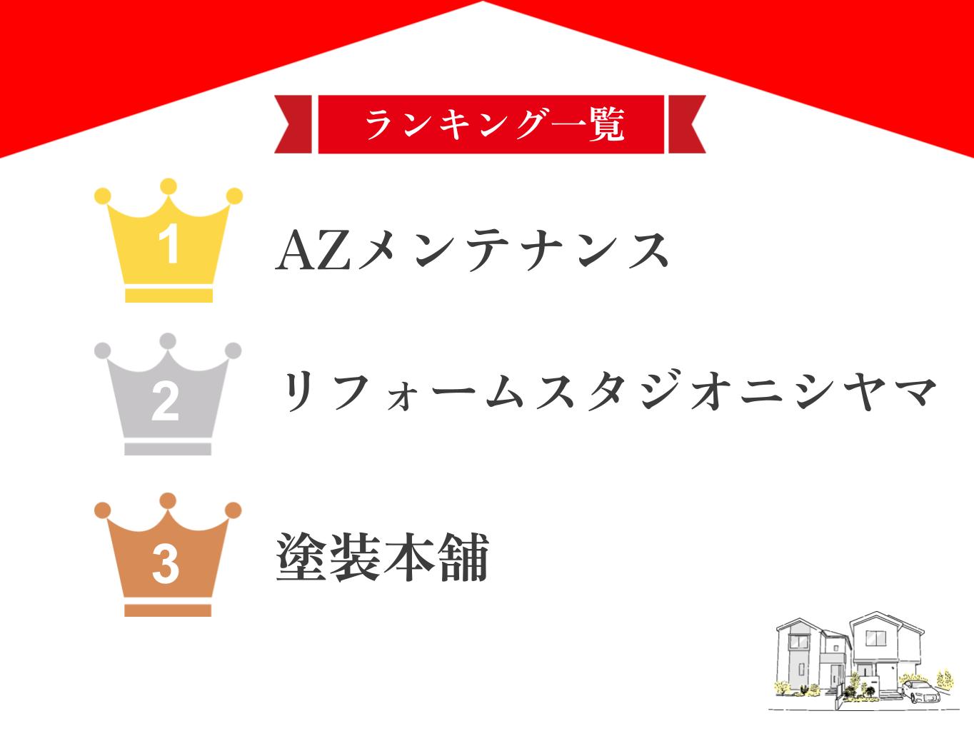 岡崎市の外壁塗装口コミランキング9選！評判が良い優良業者を厳選！【2025年最新】
